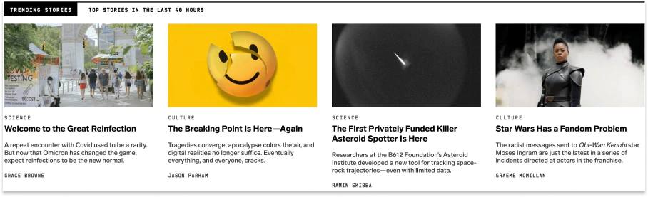 wired.com homepage, June 4, 2022